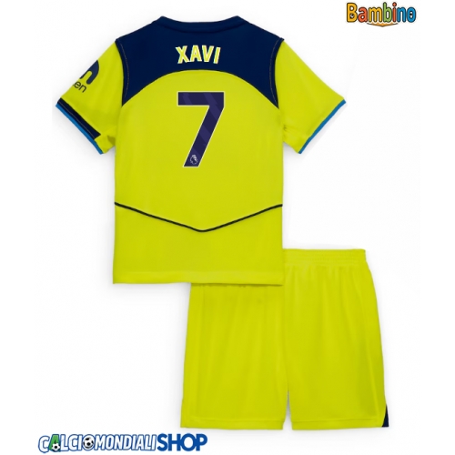 Maglie da calcio Tottenham Hotspur Xavi Simons #7 Terza Maglia Bambino 2025-26 Manica Corta + Pantaloni corti)